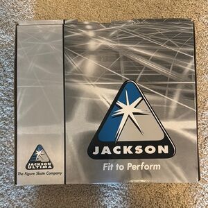 Jackson White Figure Skates with Silver Blades size 1